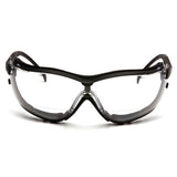 Pyramex GB1810STR25 V2G Clear +2.5 H2X Anti-Fog Reader Lens Safety Goggles with Black Strap/Temples - 3