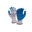 Pyramex GL503VPXL Crinkle Latex Dipped A1 Cut Gloves, Blue/White, Large ( Vend Pack
