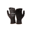 Pyramex GL603DPC5X2 Micro-Foam Nitrile Dotted Dipped Gloves, A4 Cut HPPE, Black, Large