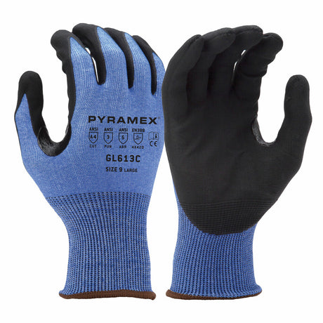 Pyramex GL613C-S Touchscreen Micro-Foam Dipped Gloves Small [A4]