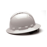 Pyramex HP54110V Ridgeline Full Brim Hard Hat, White, 4-Point Ratchet - 3