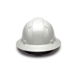 Pyramex HP54116S Ridgeline Full Brim Hard Hat, Matte White, 4-Point Ratchet - 4