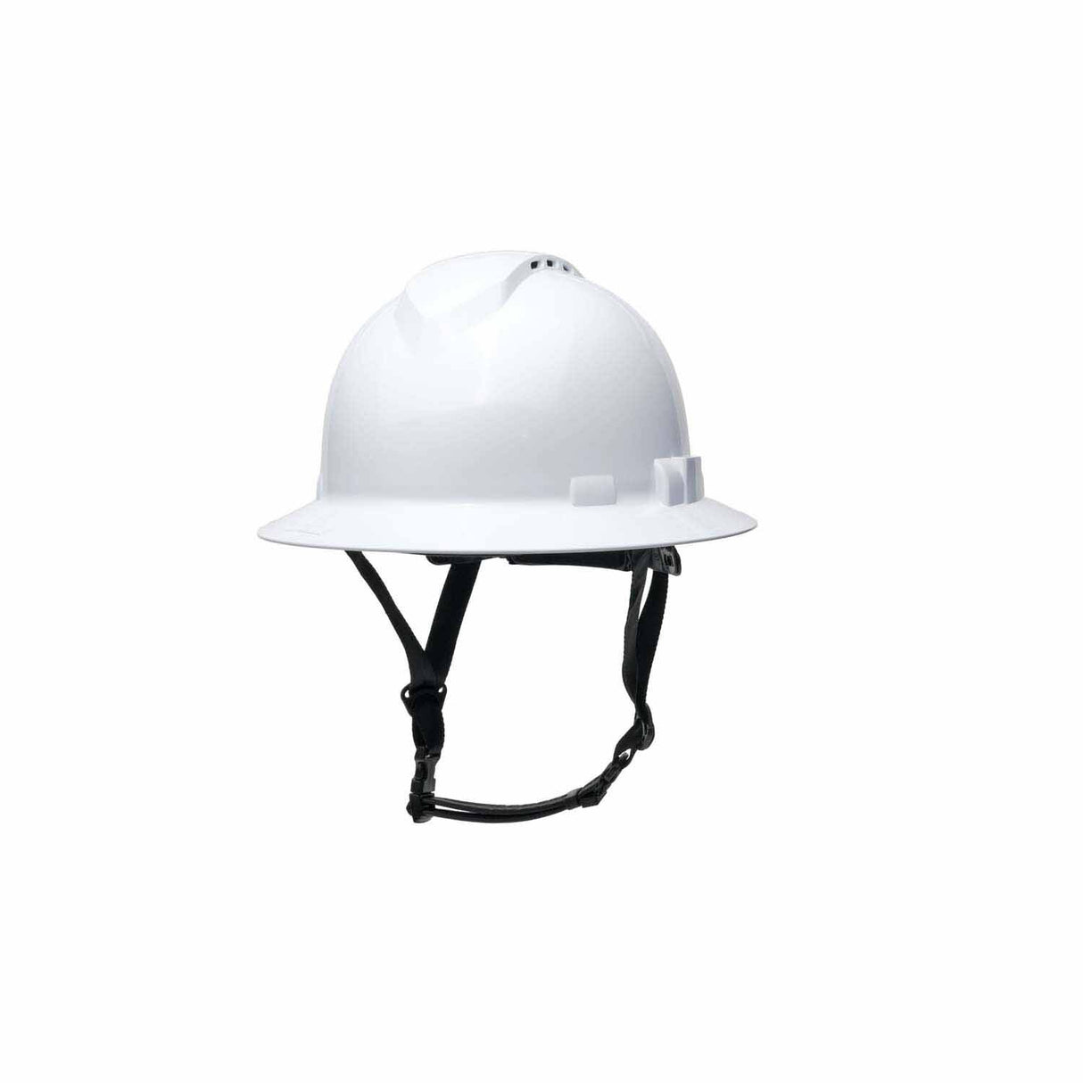 Pyramex HPT256110V Ridgeline T2 Full Brim Hard Hat - Vented - White - 6pt Ratchet Suspension