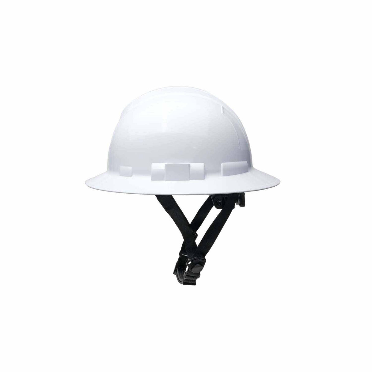 Pyramex HPT256110V Ridgeline T2 Full Brim Hard Hat - Vented - White - 6pt Ratchet Suspension - 6