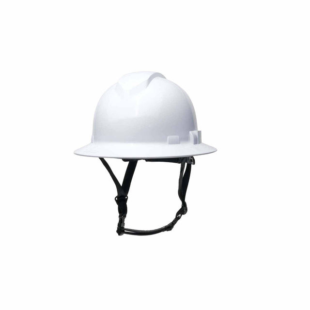 Pyramex HPT256110 Ridgeline T2 Full Brim Hard Hat with 6pt Ratchet Suspension - White