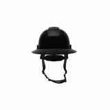 Pyramex HPT256111 Ridgeline T2 Full Brim Hard Hat with 6pt Ratchet Suspension - Black - 4