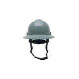 Pyramex HPT256113V Ridgeline T2 Full Brim Hard Hat - Vented - Slate Gray - 6pt Ratchet Suspension - 4