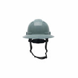 Pyramex HPT256113 Ridgeline T2 Full Brim Hard Hat - Slate Gray - 6pt Ratchet Suspension - 4