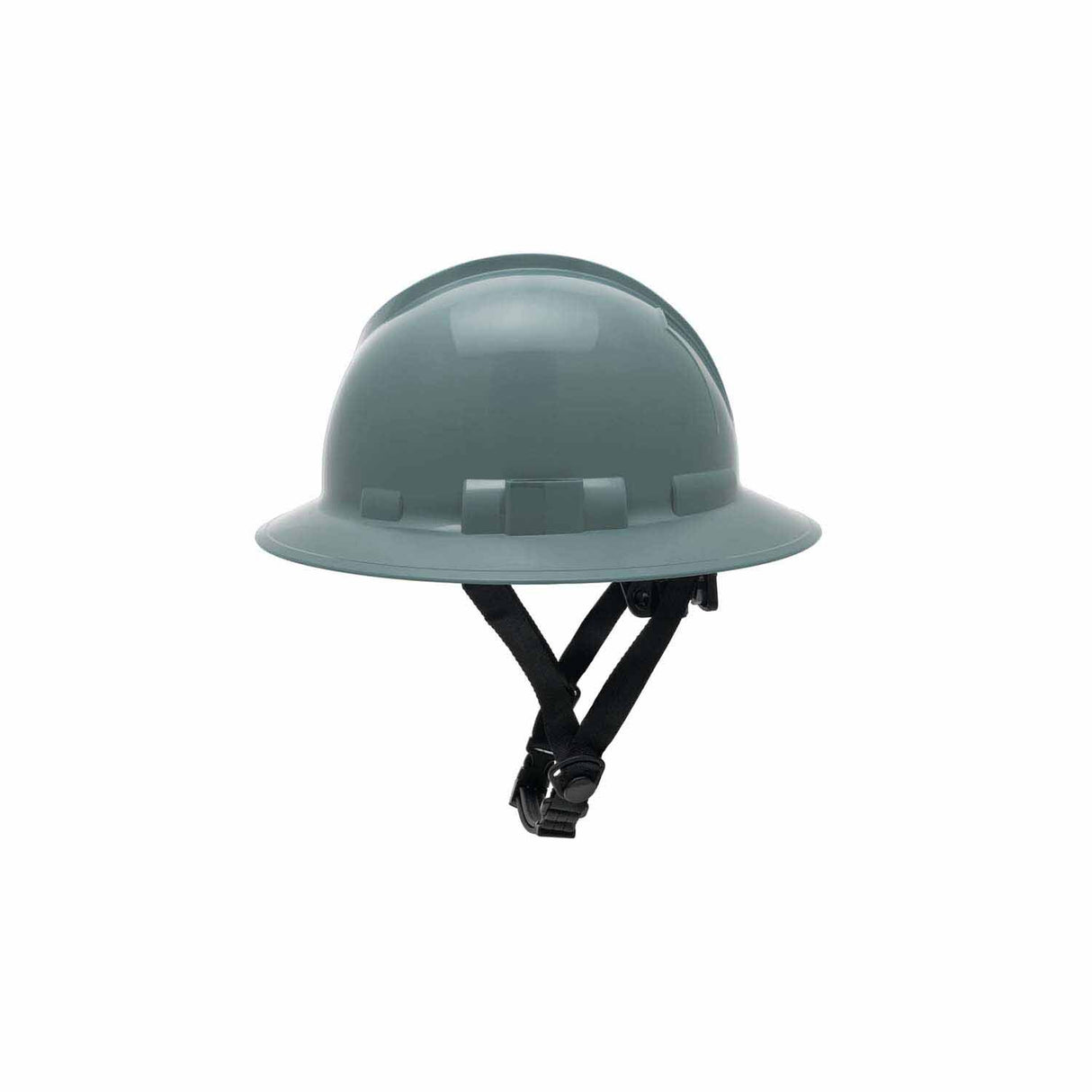 Pyramex HPT256113 Ridgeline T2 Full Brim Hard Hat - Slate Gray - 6pt Ratchet Suspension - 6