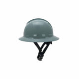 Pyramex HPT256113 Ridgeline T2 Full Brim Hard Hat - Slate Gray - 6pt Ratchet Suspension - 6