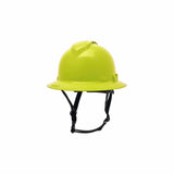 Pyramex HPT256131V Ridgeline T2 Full Brim Hard Hat - Vented - Hi-Vis Lime - 6pt Ratchet Suspension