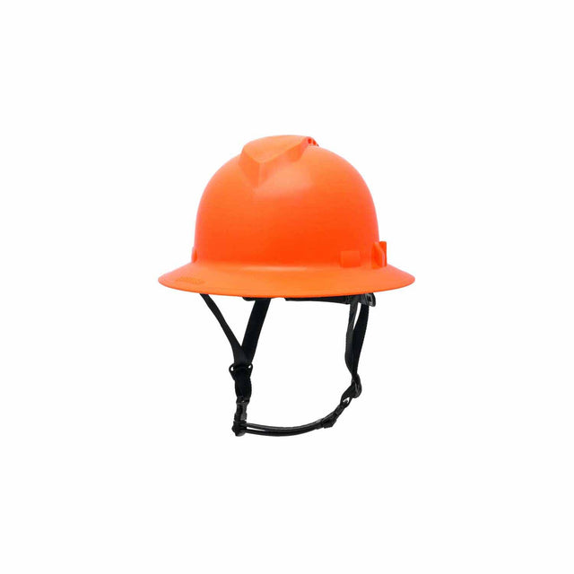 Pyramex HPT256141V Ridgeline T2 Full Brim Hard Hat - Vented - Hi-Vis Orange 6pt Ratchet Suspension