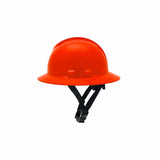 Pyramex HPT256141 Ridgeline T2 Full Brim Hard Hat - Hi-Vis Orange - 6pt Ratchet Suspension - 4