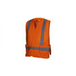 Pyramex RCA2520SEM Hi-Vis Orange Vest w/Reflective Tape, Self-Extinguishing, M