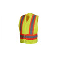 Pyramex RCA2710M Hi-Vis Lime Safety Vest With Contrasting Reflective Tape, M