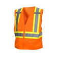 Pyramex RCZ2420X5 Hi-Vis Orange Safety Vest w/Contrasting Reflective Tape, 5XL