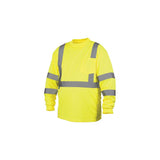 Pyramex RLTS3110X2 Hi-Vis Lime Long Sleeve T-Shirt - 2X Large