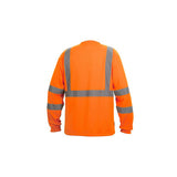 Pyramex RLTS3120BL Hi-Vis Orange/Black Lightweight Long Sleeve T-Shirt - Large - 2