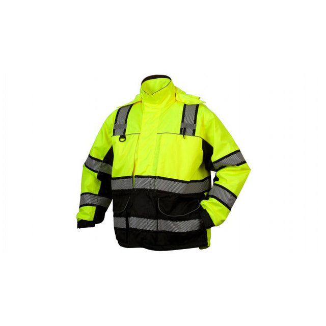 Pyramex RPB3610M Class 3 Multi-Layer Parka In Lime - Medium