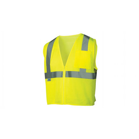 Pyramex RVZ2110L Safety Vest - Hi-Vis Lime - Size Large