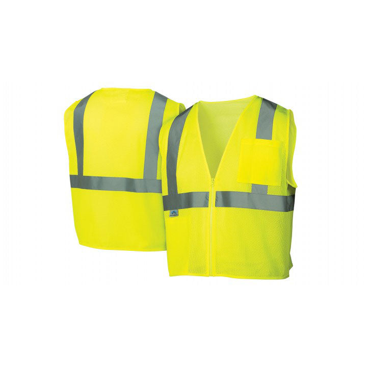 Pyramex RVZ2110L Safety Vest - Hi-Vis Lime - Size Large - 3