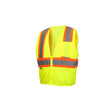 Pyramex RVZ2210L Safety Vest - Hi-Vis Lime - Size Large