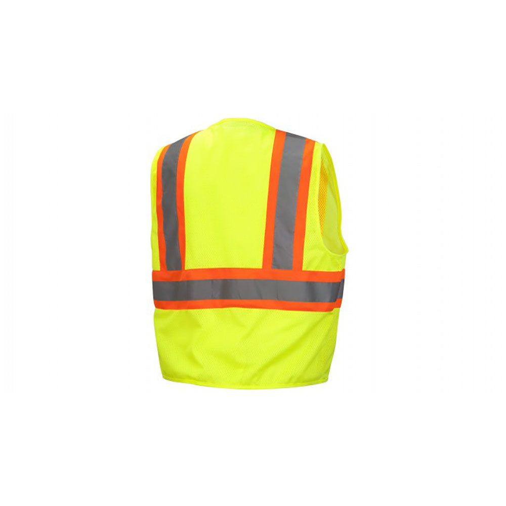 Pyramex RVZ2210L Safety Vest - Hi-Vis Lime - Size Large - 2