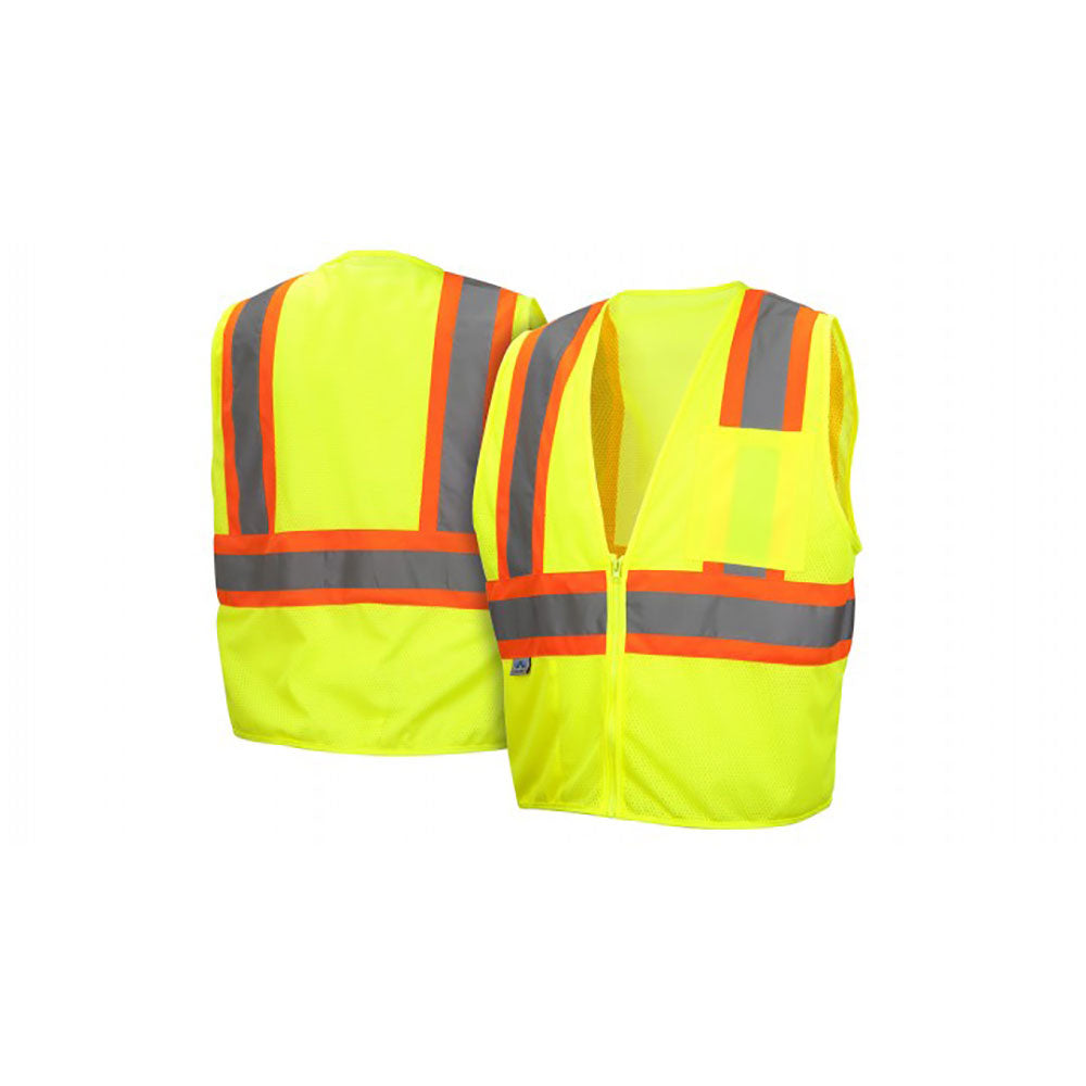 Pyramex RVZ2210L Safety Vest - Hi-Vis Lime - Size Large - 3