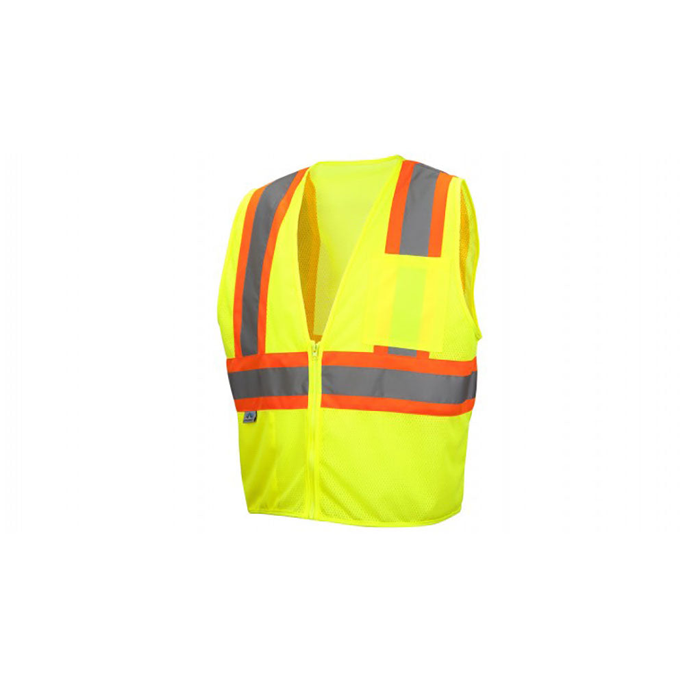 Pyramex RVZ2210SEX3 Safety Vest - Hi-Vis Lime - Self-Extinguishing - 3X Large