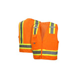 Pyramex RVZ2420SEX2 Safety Vest - Hi-Vis Orange - Self-Extinguishing - 2X Large - 3