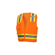 Pyramex RVZ2420SEX4 Safety Vest - Hi-Vis Orange - Self-Extinguishing - 4X Large