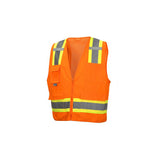 Pyramex RVZ2420SEXL Safety Vest - Hi-Vis Orange - Self-Extinguishing - Size XL