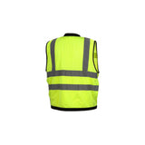 Pyramex RVZ2810L Safety Vest - Hi-Vis Lime with Black Trim - Size Large - 2