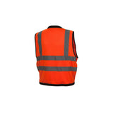 Pyramex RVZ2820L Safety Vest - Hi-Vis Orange with Black Trim - Size Large - 2