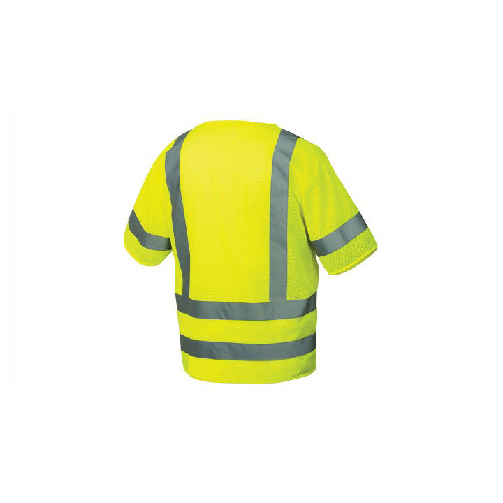 Pyramex RVZ3110L Safety Vest - Hi-Vis Lime - Size Large - 2