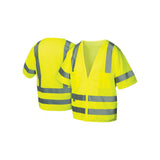 Pyramex RVZ3110L Safety Vest - Hi-Vis Lime - Size Large - 3