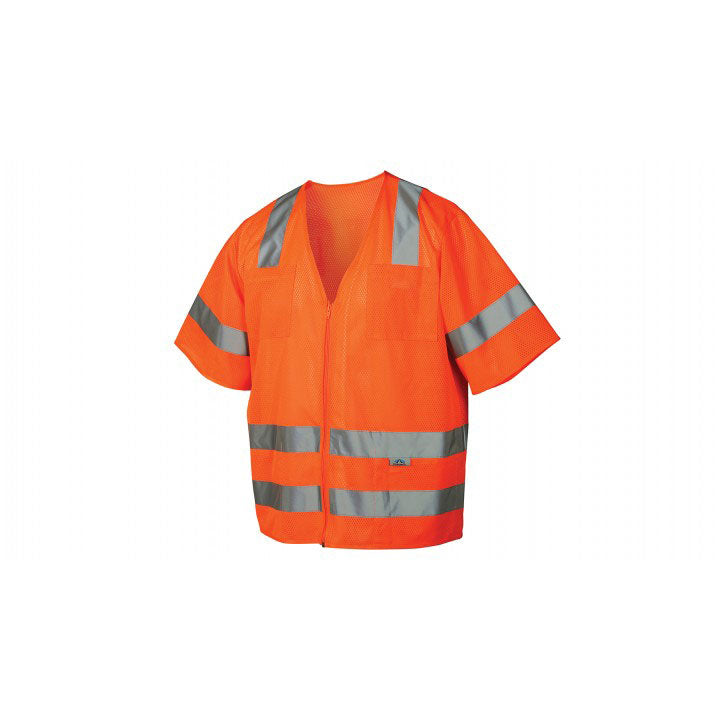 Pyramex RVZ3120L Safety Vest - Hi-Vis Orange - Size Large