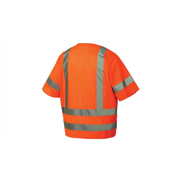 Pyramex RVZ3120L Safety Vest - Hi-Vis Orange - Size Large - 2