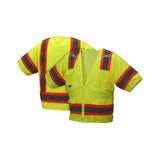 Pyramex RVZ3410L Safety Vest - Hi-Vis Lime - Size Large - 3