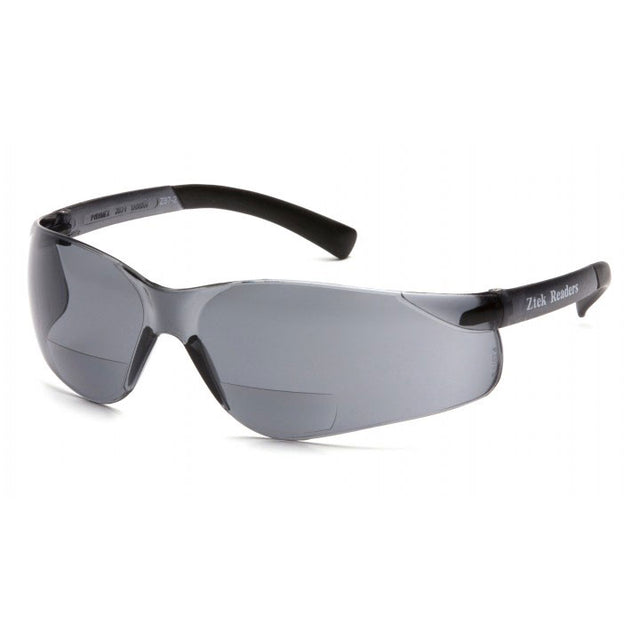 Pyramex S2520R25 Ztec Readers Eyewear Gray +2.5 Reader Lens with Gray Temples