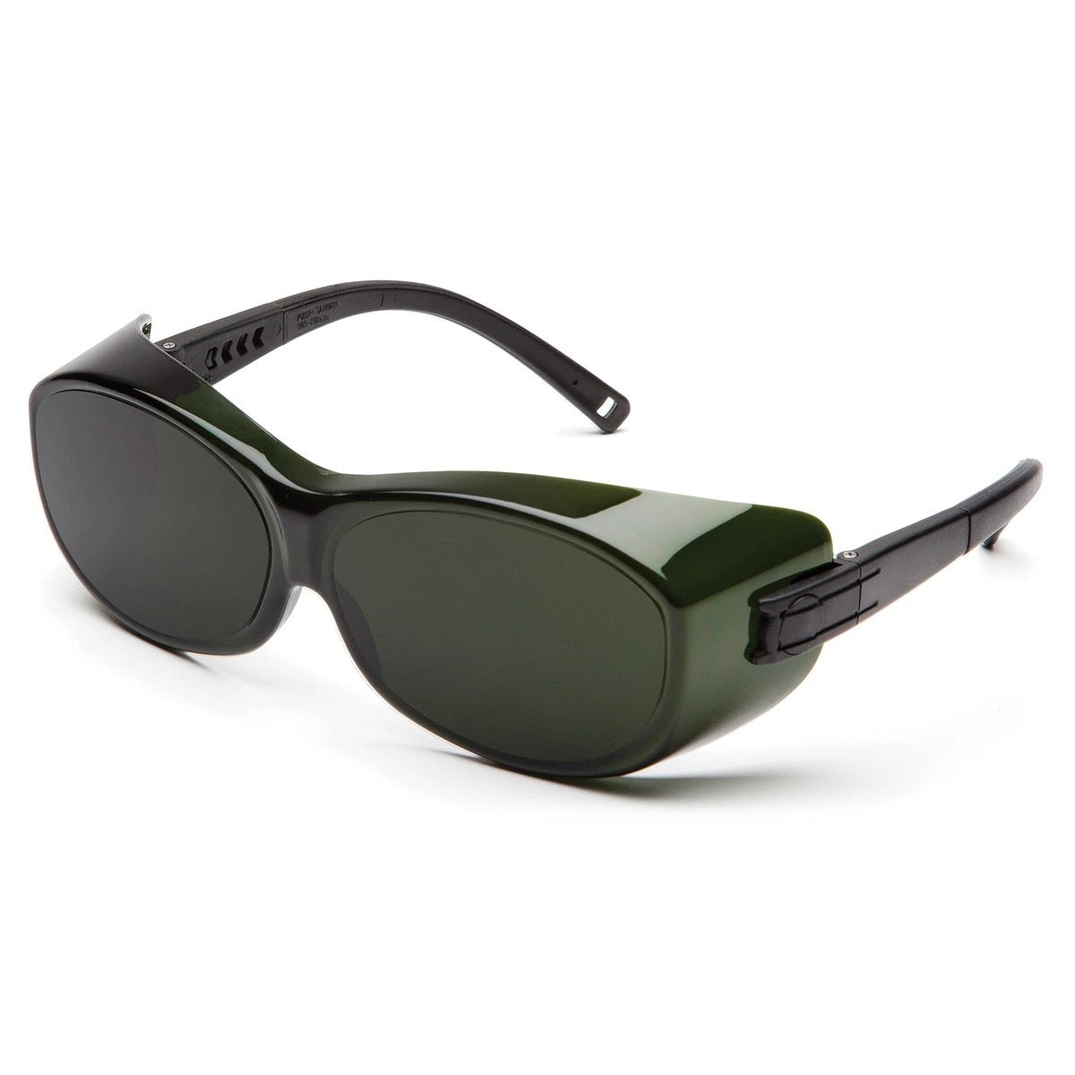 Pyramex S3560SFJ OTS Over The Spectacle Safety Glasses with 3.0 IR Filter Lens, Black Frame