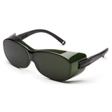 Pyramex S3560SFJ OTS Over The Spectacle Safety Glasses with 3.0 IR Filter Lens, Black Frame