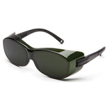 Pyramex S3560SFJ OTS Over The Spectacle Safety Glasses with 3.0 IR Filter Lens, Black Frame