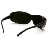 Pyramex S3560SFJ OTS Over The Spectacle Safety Glasses with 3.0 IR Filter Lens, Black Frame - 3