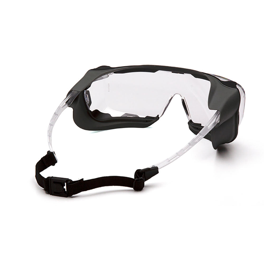 Pyramex S9910STMRG Cappture Clear Temples/Clear H2X Anti-Fog with Rubber Gasket - 4