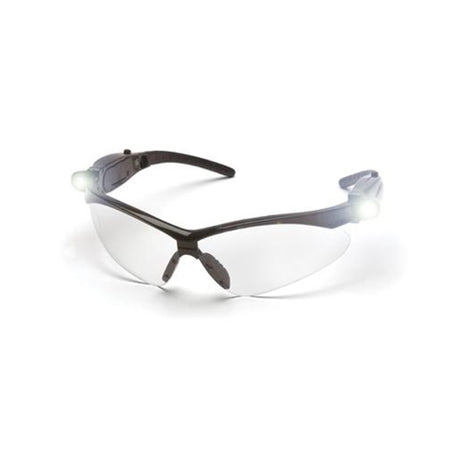 Pyramex SB6310SPLED PMXTREME Clear Lens Safety Glasses with LED Lights