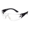 Pyramex SBG9610S Endeavor Plus Clear Lens Safety Glasses with Black and Gray Temples