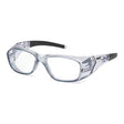 Pyramex SG9810R30 Emerge Plus Clear Full Reader Safety Glasses +3.0 Diopter Clear Lens Gray Wraparound Frame (1 Pair)