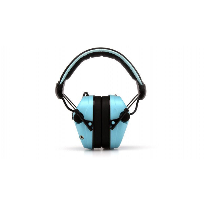 Pyramex VGPME26 Venturegear Powder Blue Electronic Earmuff W/ Black Headband - 2