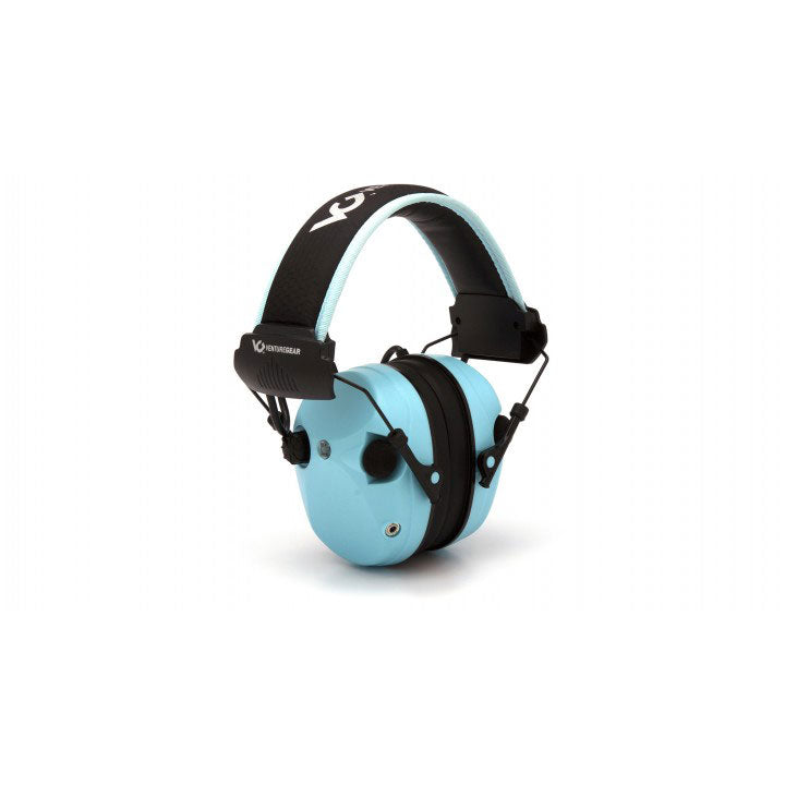 Pyramex VGPME26 Venturegear Powder Blue Electronic Earmuff W/ Black Headband - 3